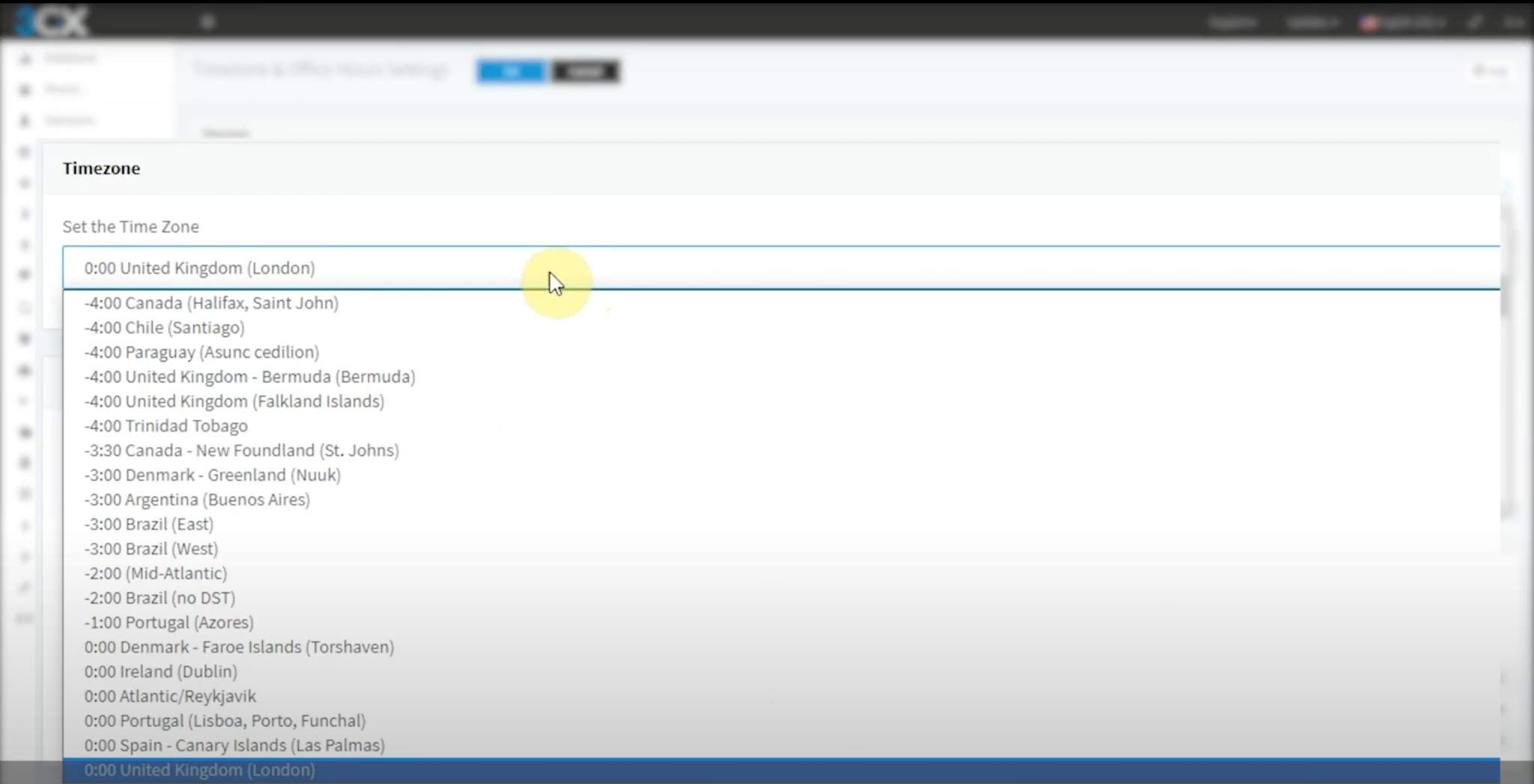 » Configuring Office Hours & Holidays in the 3CX Management Console